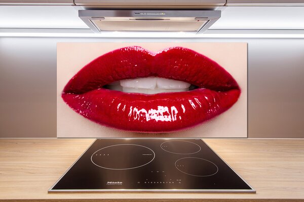 Panel do kuchyne Červená ústa pl-pksh-100x50-f-55040368