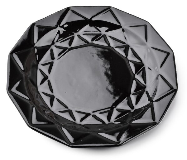 Affekdesign Keramický Tanier Adel 24 cm čierny
