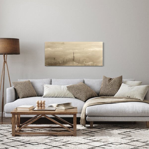 Obraz mesta v mrakoch (120x50 cm)