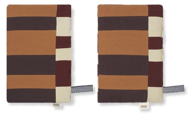 Chňapka z organické bavlny Patchwork Oblong