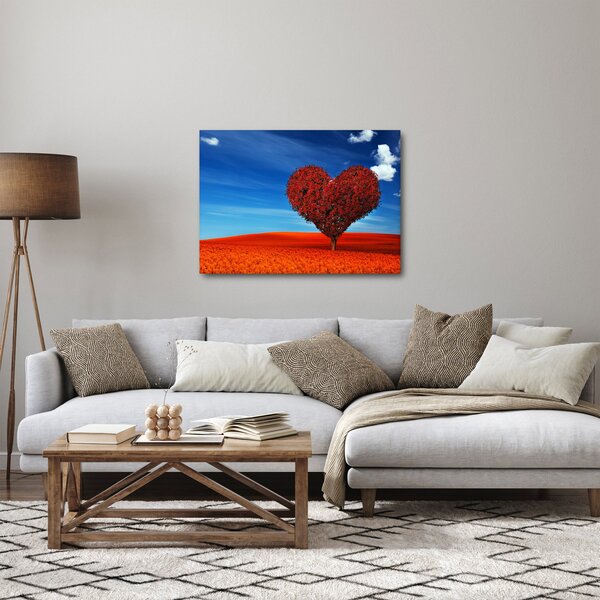 Obraz - Srdce zo stromu (70x50 cm)