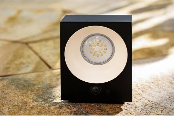 Viking - stmievateľné solárne nástenné LED svietidlo so snímačom LED/2W/3,7V IP65 4000K