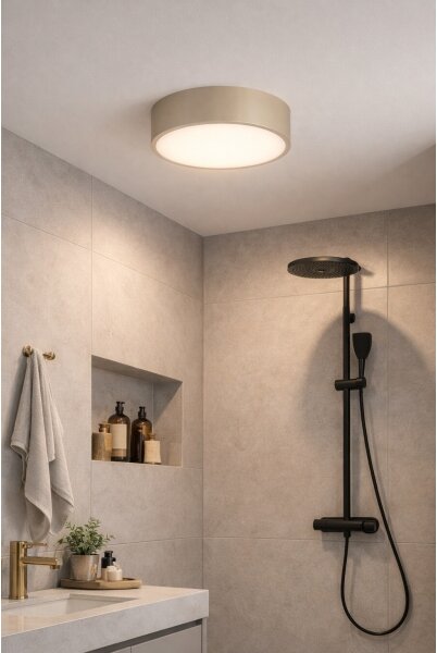 Brilagi - Kúpeľňové stropné svietidlo POOL 2xE27/15W/230V priemer 30 cm IP54 béžová