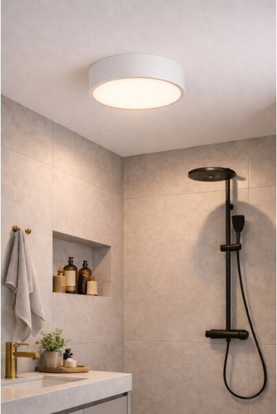 Brilagi - Kúpeľňové stropné svietidlo POOL 2xE27/15W/230V pr. 30 cm IP54 biela
