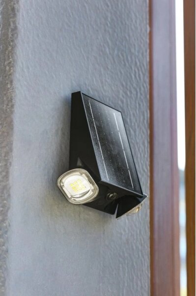 Viking - stmievateľné solárne nástenné LED svietidlo so snímačom LED/1,3W/3,7V IP44 4000K