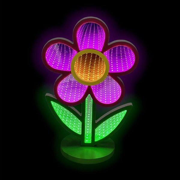 2Kids Toys - LED Neónová stolná dekorácia LED/5W/USB kvet