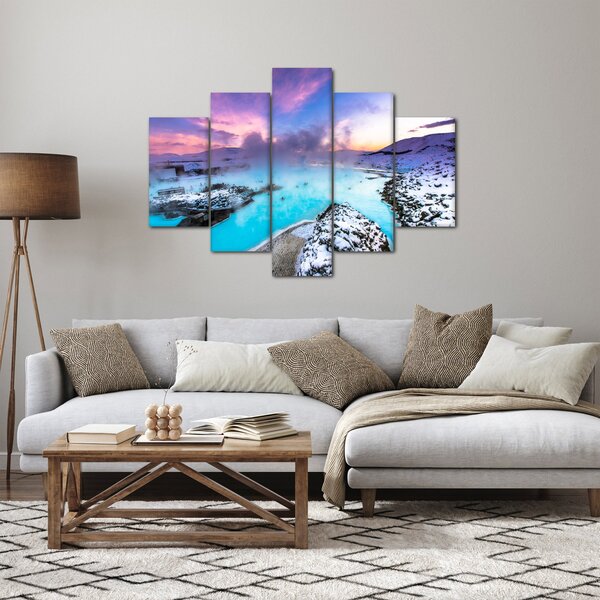Obraz - Modrá lagúna na Islande (150x105 cm)