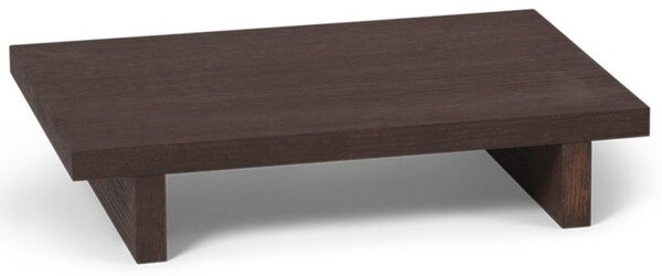Odkladací stolík z dubovej dýhy Kona Dark Stained