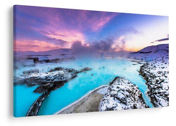 Obraz - Modrá lagúna na Islande (90x60 cm)