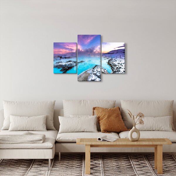Obraz - Modrá lagúna na Islande (90x60 cm)