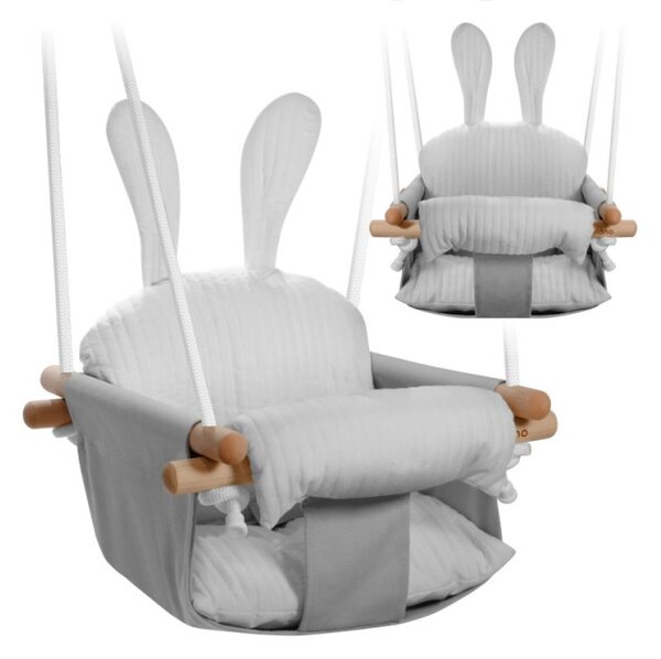 Detská hojdačka Hop 33 Rabbit Grey