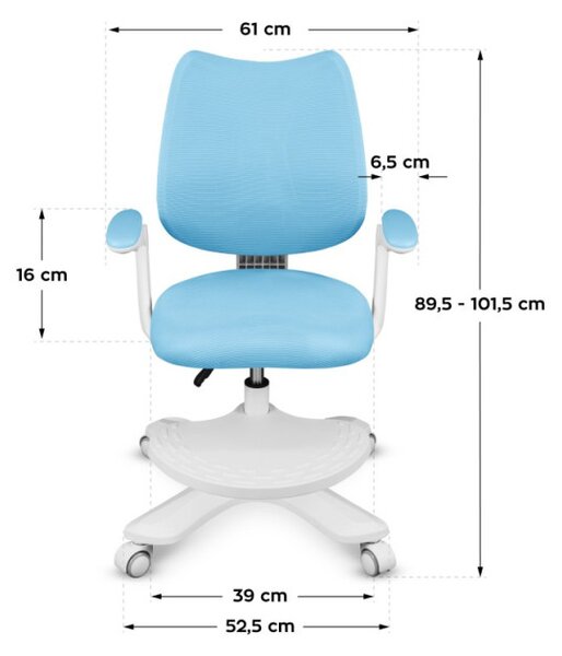 Detská otočná stolička Mark Adler Junior 4.6 Blue