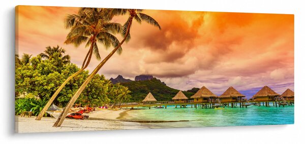 Obraz - Ostrov Bora Bora (120x50 cm)