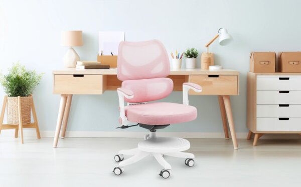 Detská otočná stolička Mark Adler Junior 5.3 Pink