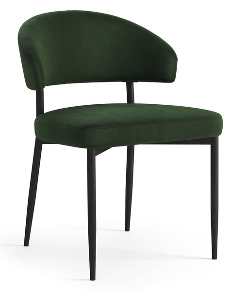 IRIS Lesná Zeleň (látka Victoria 68AC) - MODERNÁ ČALÚNENÁ STOLIČKA DO OBÝVAČKY/ PODKROVNEJ JEDÁLNE