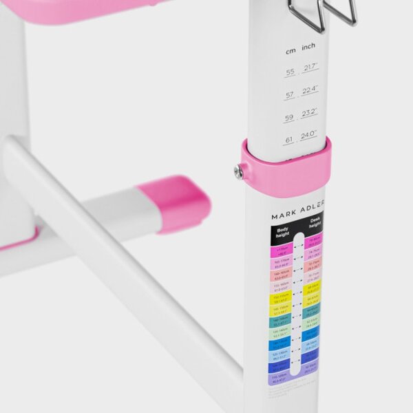 Detský rastúci písací stôl Mark Adler Study 3.0 Pink