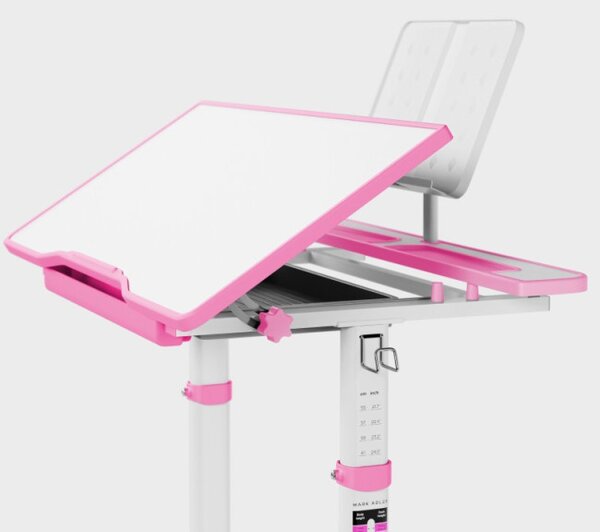 Detský rastúci písací stôl Mark Adler Study 3.0 Pink