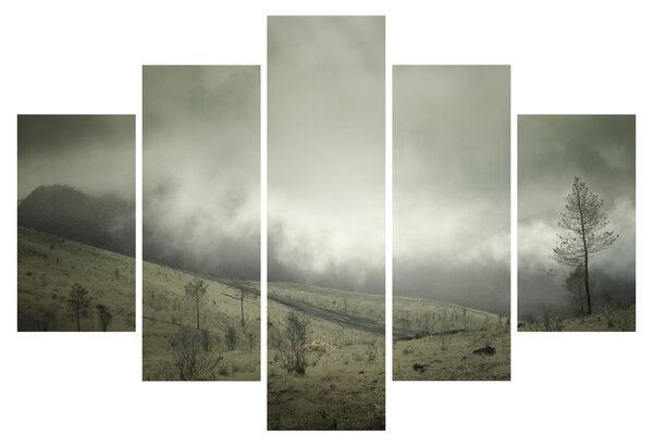 Obraz krajiny pred búrku (150x105 cm)