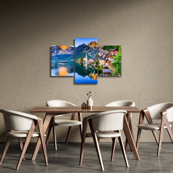 Obraz - Alpská dedina (90x60 cm)