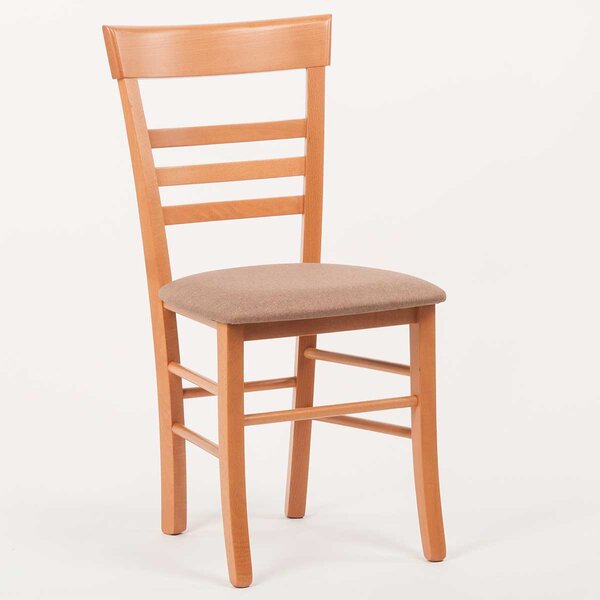 Stima Stolička SIENA s čalúneným sedákom Vyberte variant ->: Čerešňa, Vyberte látku ->: LUX Terracotta 10