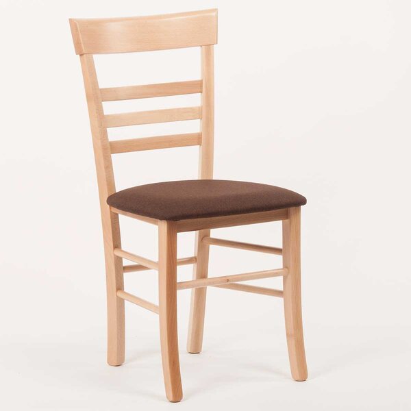 Stima Stolička SIENA s čalúneným sedákom Vyberte variant ->: Čerešňa, Vyberte látku ->: LUX Terracotta 10