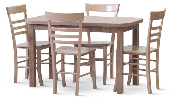 Stima Stolička SIENA s čalúneným sedákom Vyberte variant ->: Čerešňa, Vyberte látku ->: LUX Terracotta 10