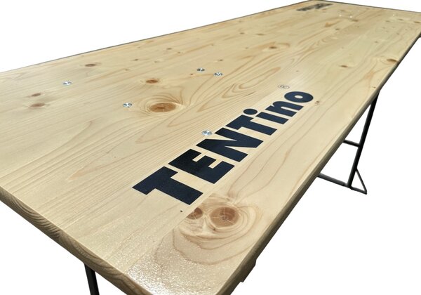 TENTino Skladací barový stôl 220x70 cm (výška 110 cm) Farba barového pivného stola: TMAVÝ