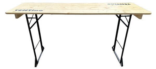 TENTino Skladací barový stôl 220x70 cm (výška 110 cm) Farba barového pivného stola: TMAVÝ