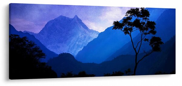 Obraz - Nočné nebo v Nepále (120x50 cm)