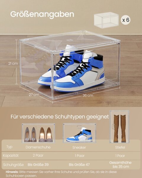 Úložné boxy na topánky LSP706WH0 (6 ks)