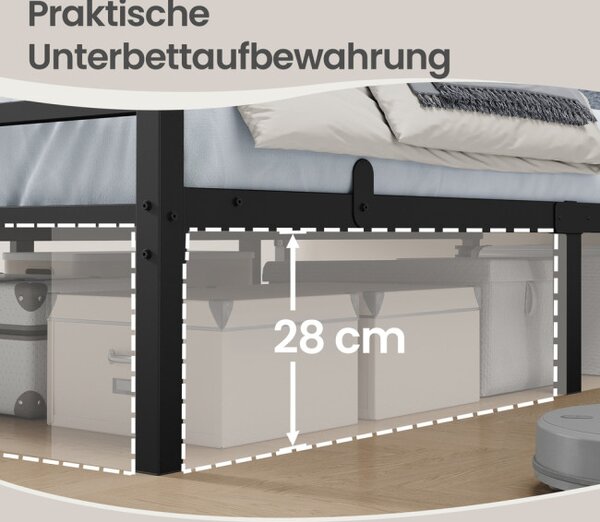 Kovová posteľ 90 cm RMBB35292B101
