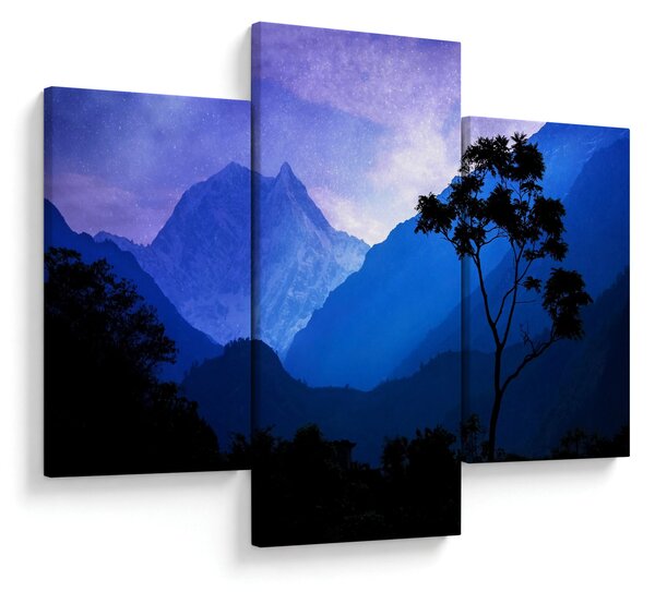 Obraz - Nočné nebo v Nepále (90x60 cm)