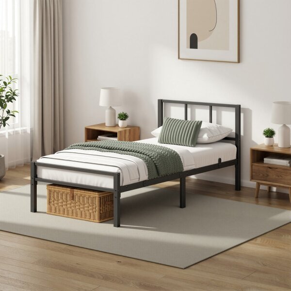 Kovová posteľ 90 cm RMBB35292B101