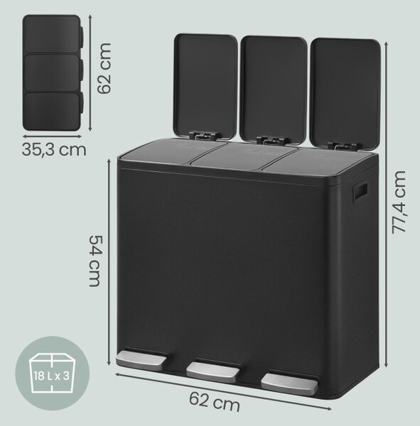 Odpadkový kôš na triedený odpad LTBB35254BZ02