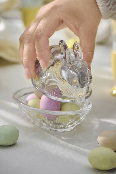 Veľkonočná dekorácia Easter Bunny Glass