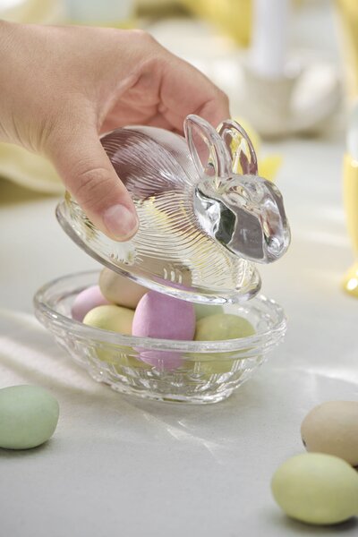 Veľkonočná dekorácia Easter Bunny Glass