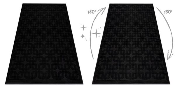 Koberec AURA J2556A čierny / antracitový