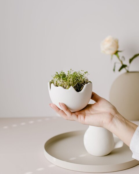 Keramická miska Happy Easter White – menší