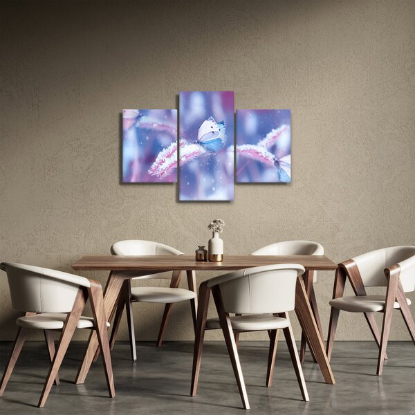 Obraz - Motýle v zime (90x60 cm)