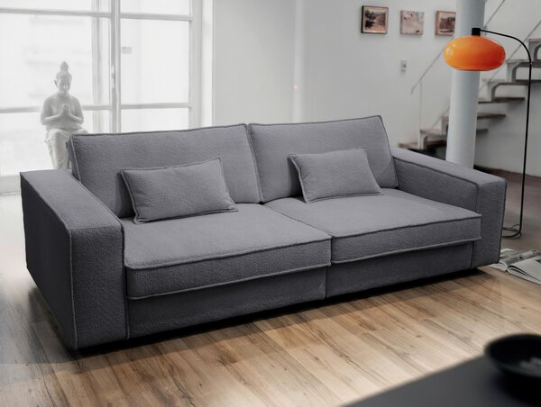 VEĽKÁ POHOVKA, plast, textil, kompozitné drevo, antracitová Livetastic - Sedačky, Online Only