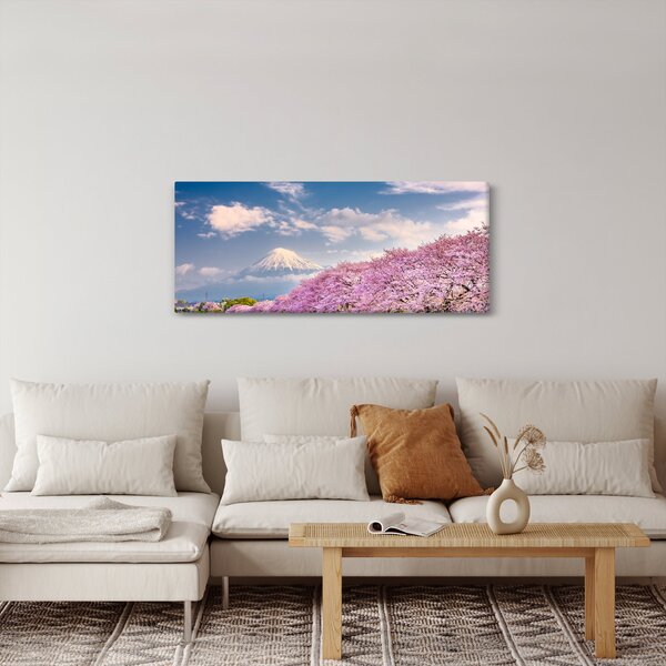 Obraz - Japonská jarná krajina (120x50 cm)