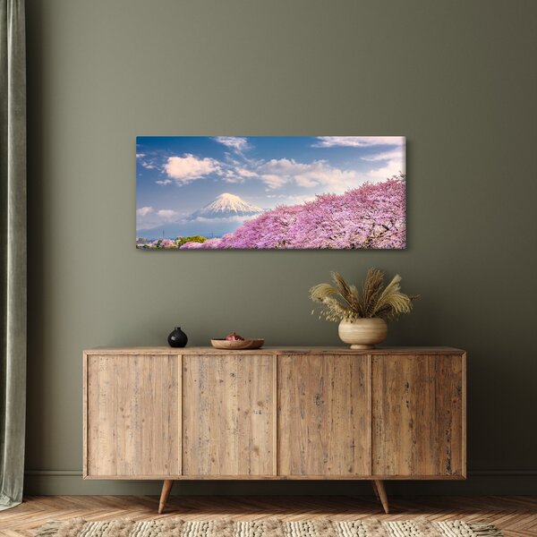 Obraz - Japonská jarná krajina (120x50 cm)