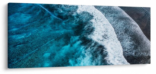 Obraz - Vlny na mori (120x50 cm)