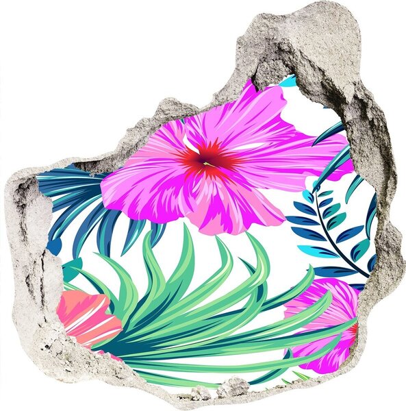 Foto fotografie diera na stenu Havajské kvety nd-p-85241355