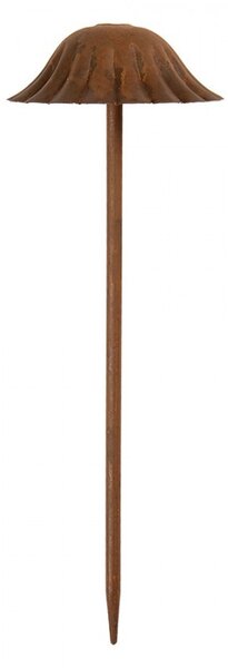 Rustikálny hrdzavý zápich huba L - Ø 14*41 cm - Clayre & Eef