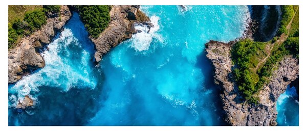 Obraz - Zátoka na Bali (120x50 cm)