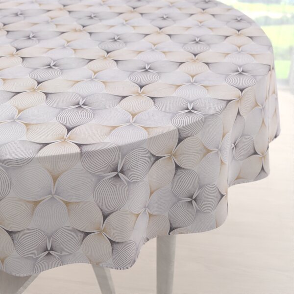 Biante Dekoračný okrúhly obrus PML-031 Designové geometrické obrazce na bielom Ø 100 cm