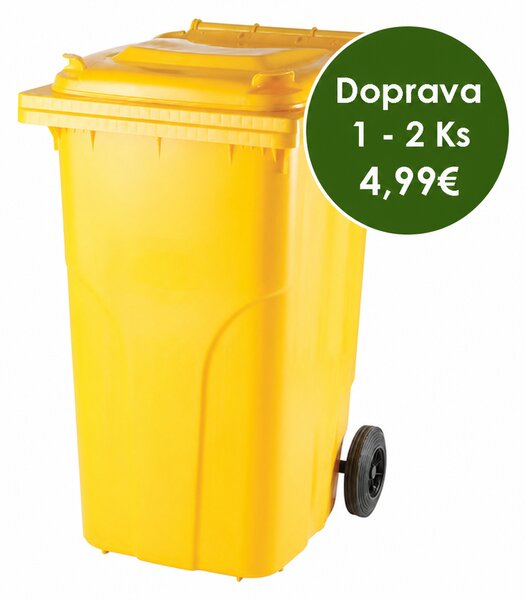 Popolnica Odpadová nádoba 240L - Žltá