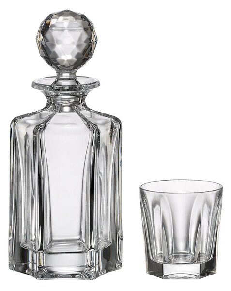 Bohemia Crystal whisky set Victoria Classic (1 karafa + 6 pohárov)