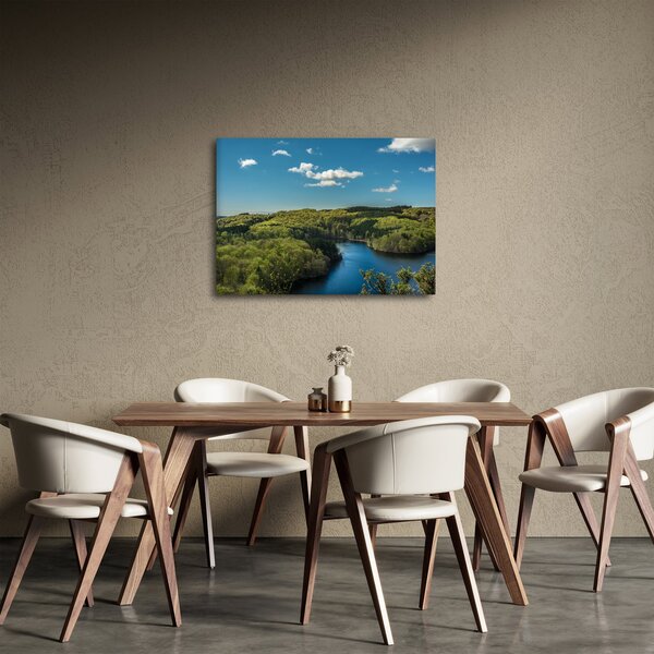 Obraz - Jazero v lesoch (70x50 cm)